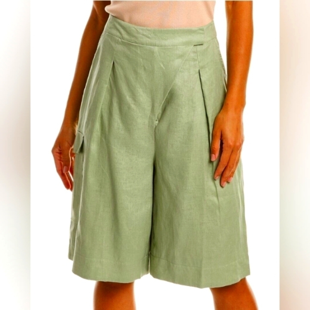 Nicholas Imani linen Bermuda cargo shorts